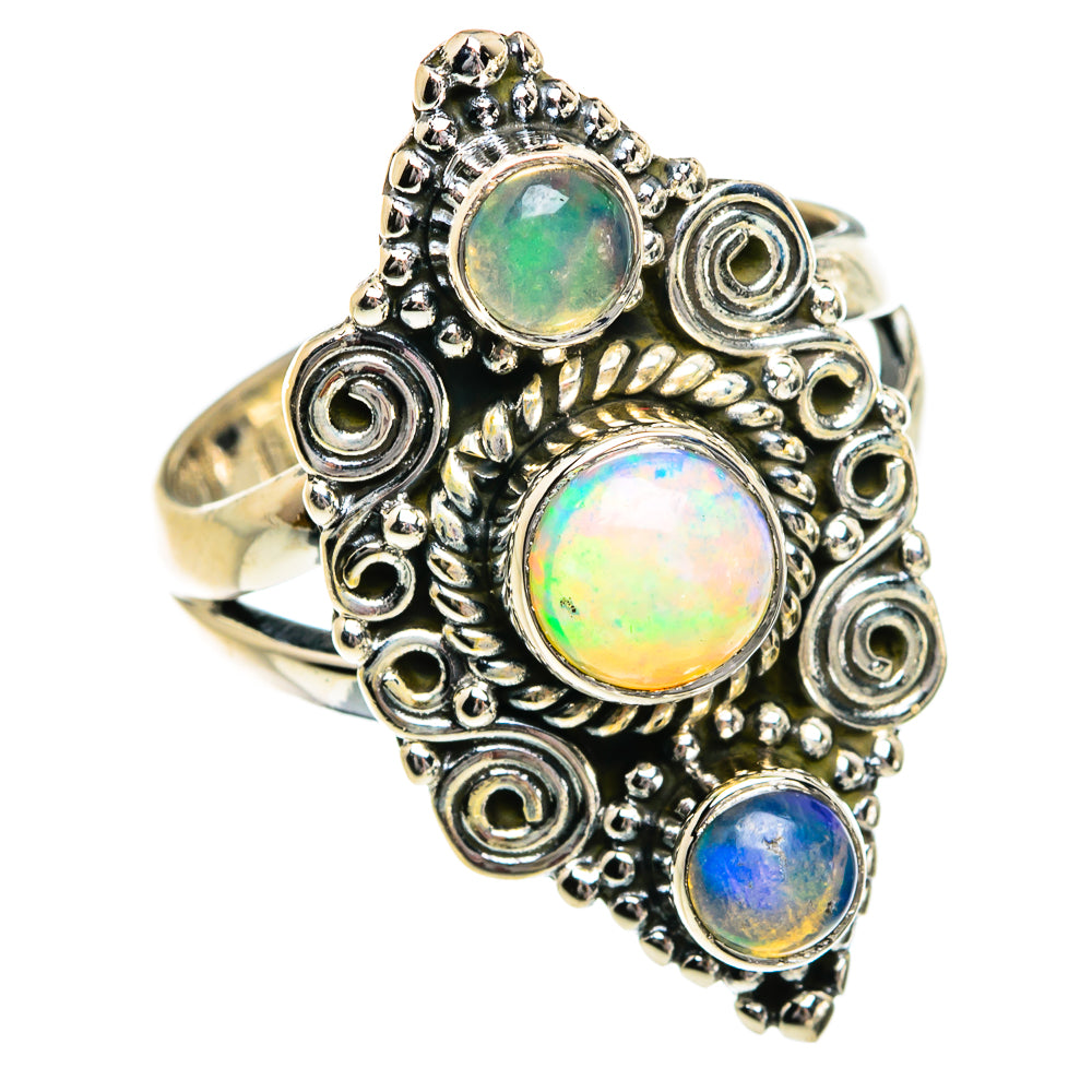 Ethiopian Opal Rings handcrafted by Ana Silver Co - RING80936