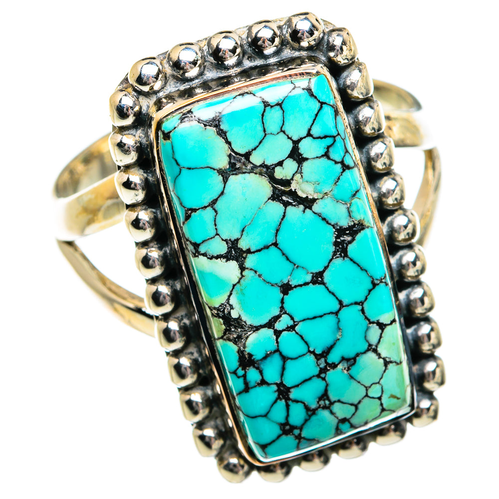 Tibetan Turquoise Rings handcrafted by Ana Silver Co - RING80944