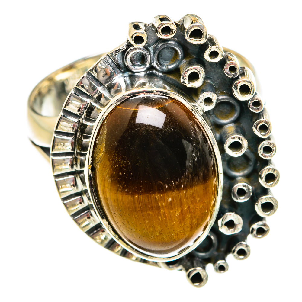 Tiger Eye Rings handcrafted by Ana Silver Co - RING80957
