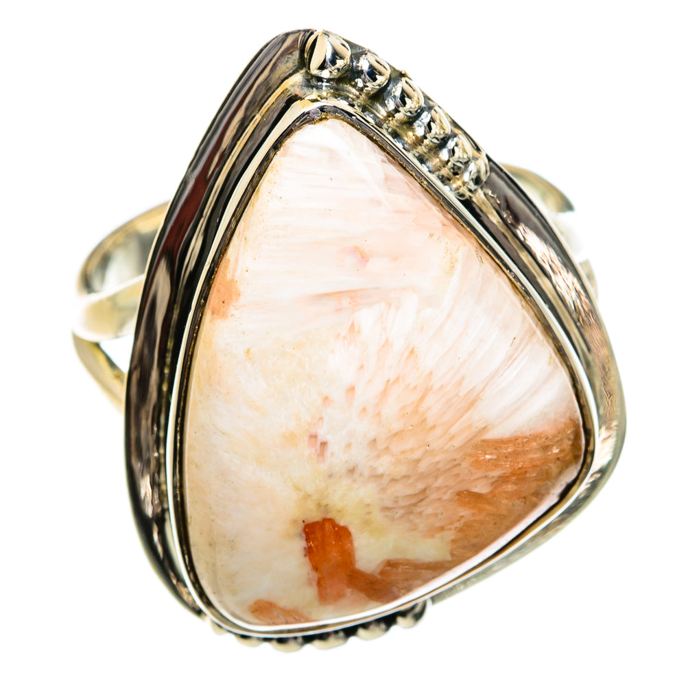 Scolecite Rings handcrafted by Ana Silver Co - RING80960