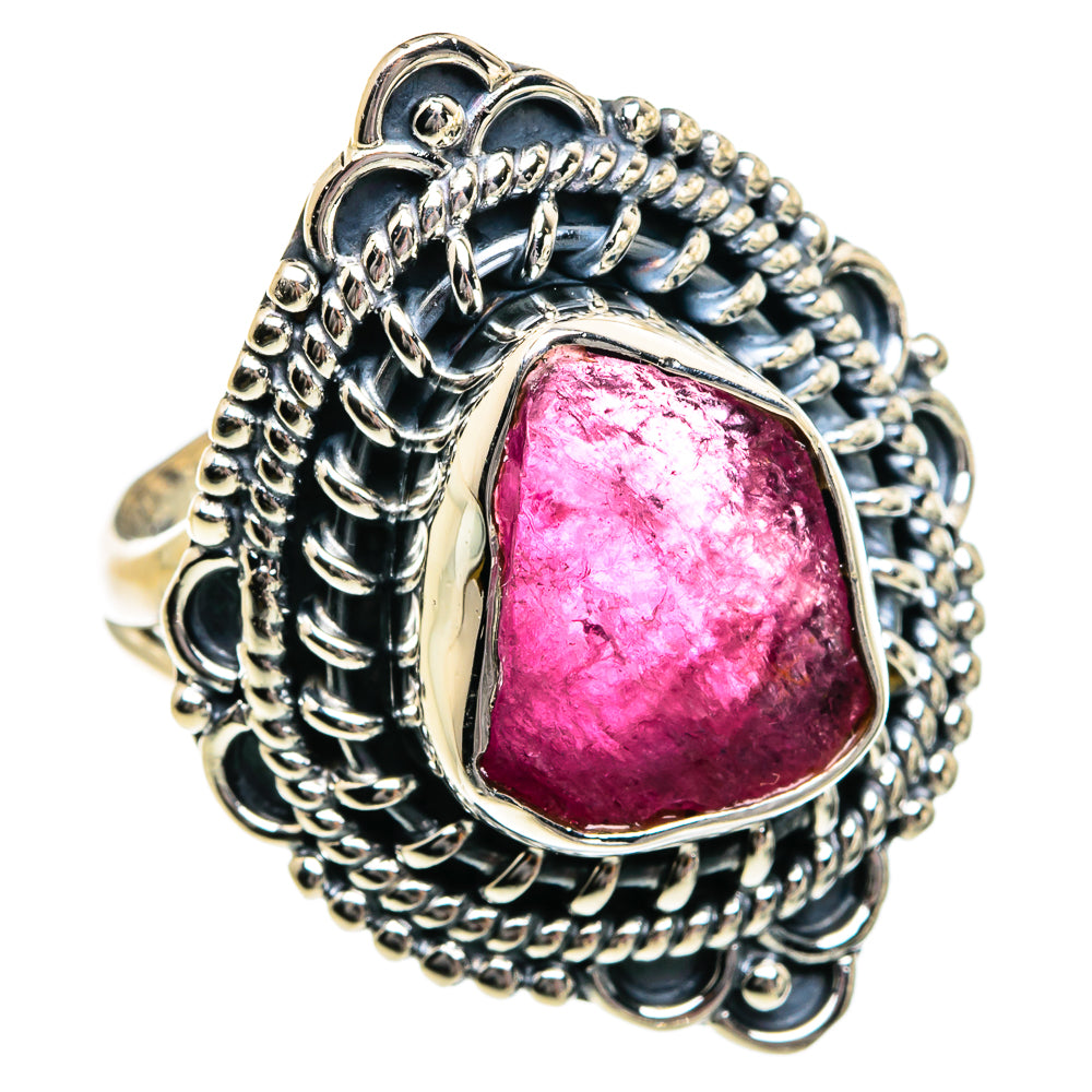 Pink Tourmaline Rings handcrafted by Ana Silver Co - RING80963