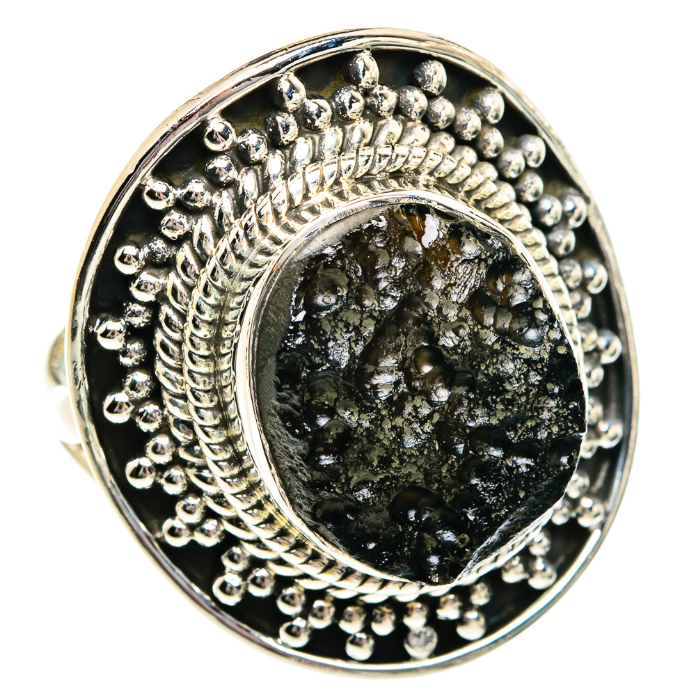 Tektite Rings handcrafted by Ana Silver Co - RING80967 - Photo 2