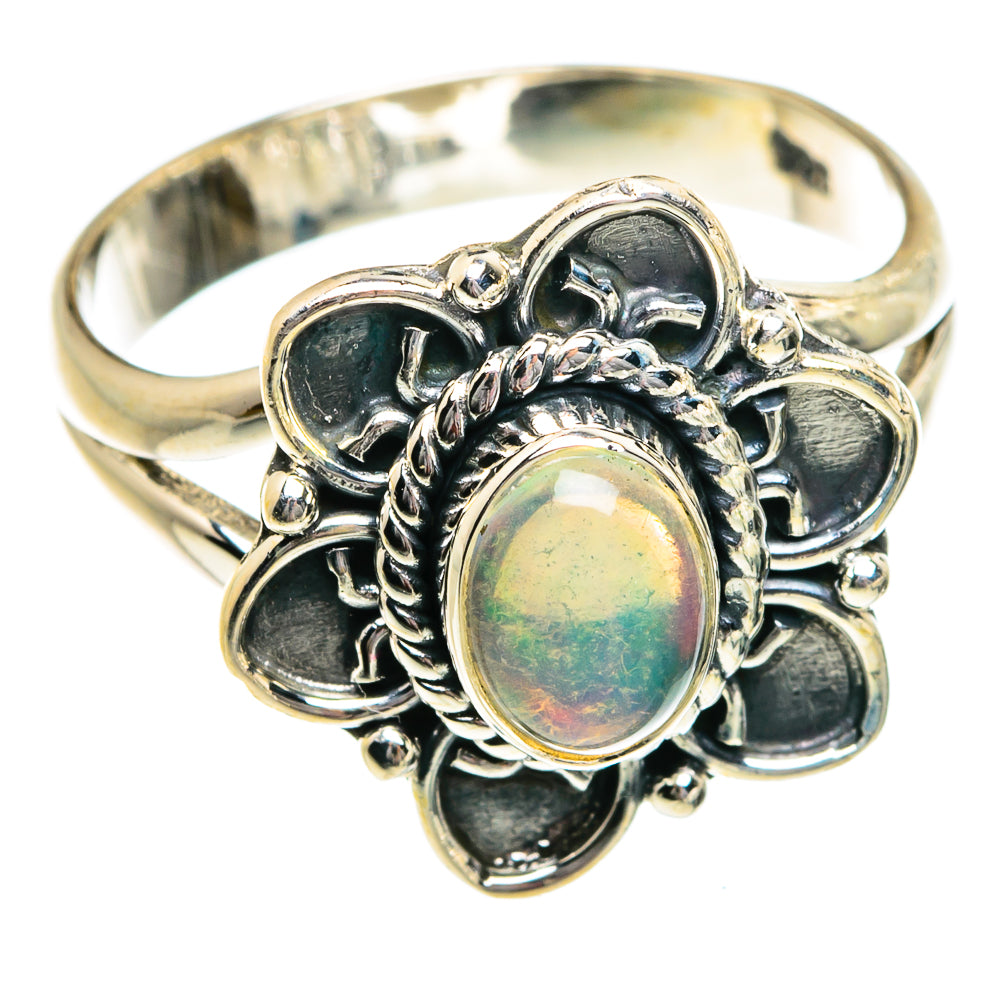 Ethiopian Opal Rings handcrafted by Ana Silver Co - RING80975