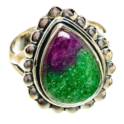 Ruby Zoisite Rings handcrafted by Ana Silver Co - RING80992