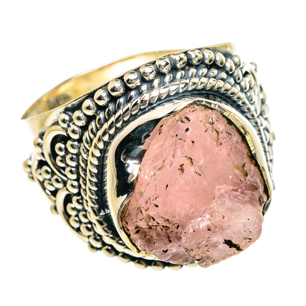 Rose Quartz Rings handcrafted by Ana Silver Co - RING80998