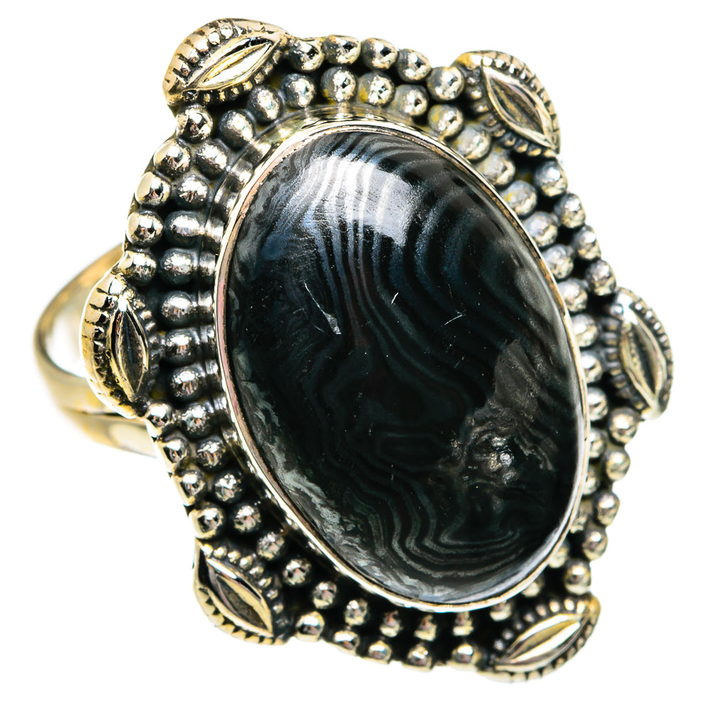 Psilomelane Rings handcrafted by Ana Silver Co - RING81002