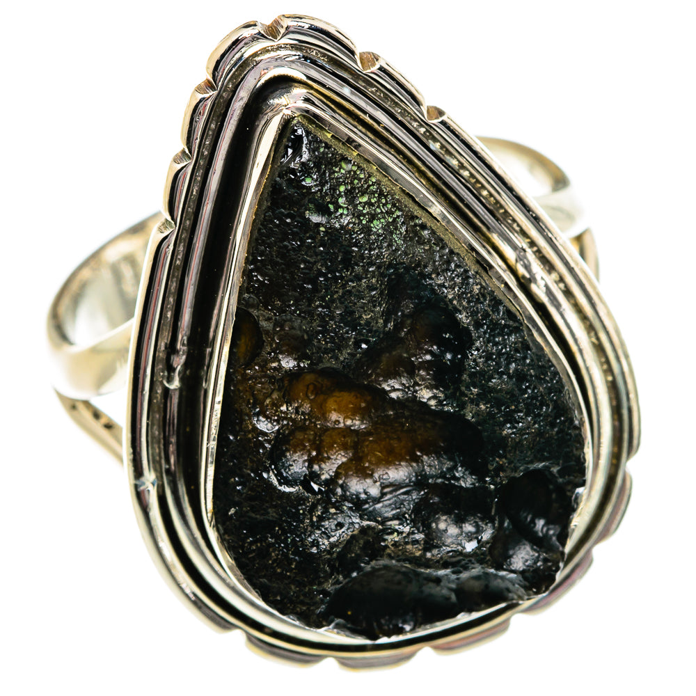 Tektite Rings handcrafted by Ana Silver Co - RING81003 - Photo 2