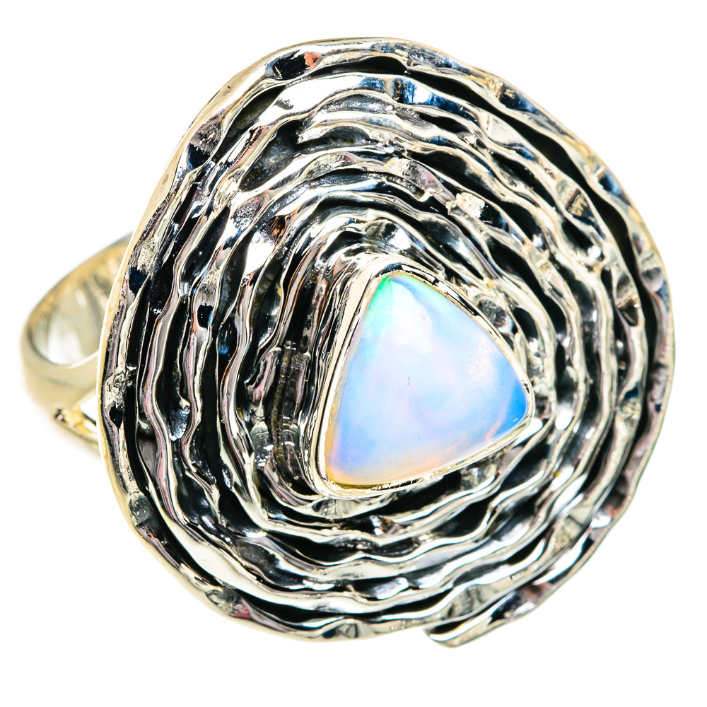 Ethiopian Opal Rings handcrafted by Ana Silver Co - RING81009