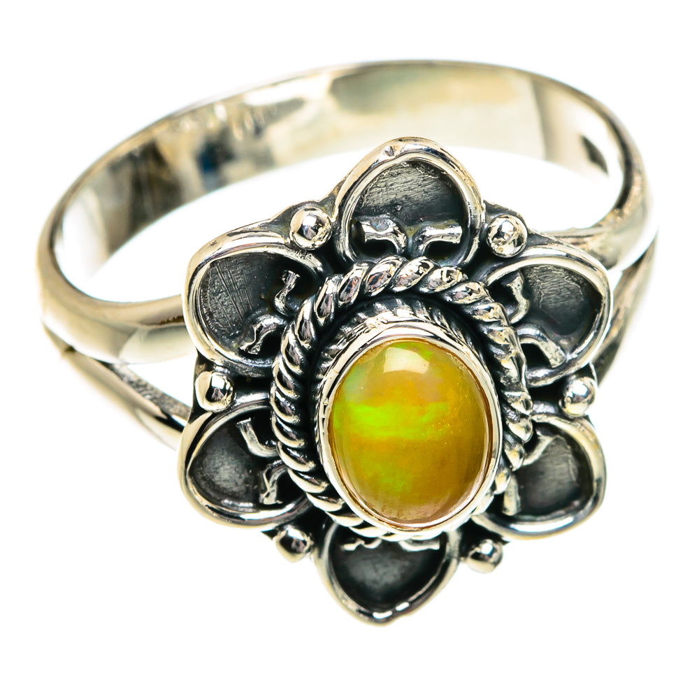 Ethiopian Opal Rings handcrafted by Ana Silver Co - RING81010