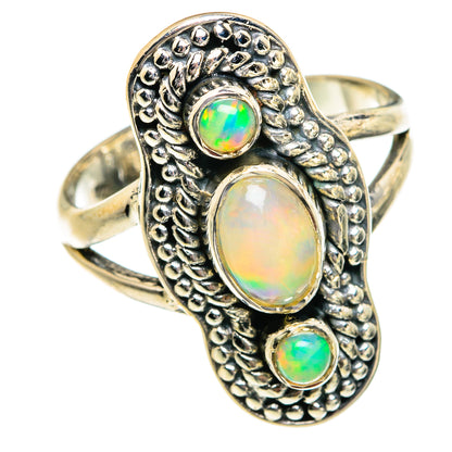 Ethiopian Opal Rings handcrafted by Ana Silver Co - RING81012