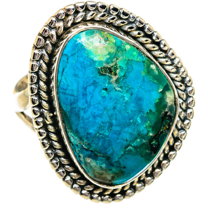 Chrysocolla Rings handcrafted by Ana Silver Co - RING81014
