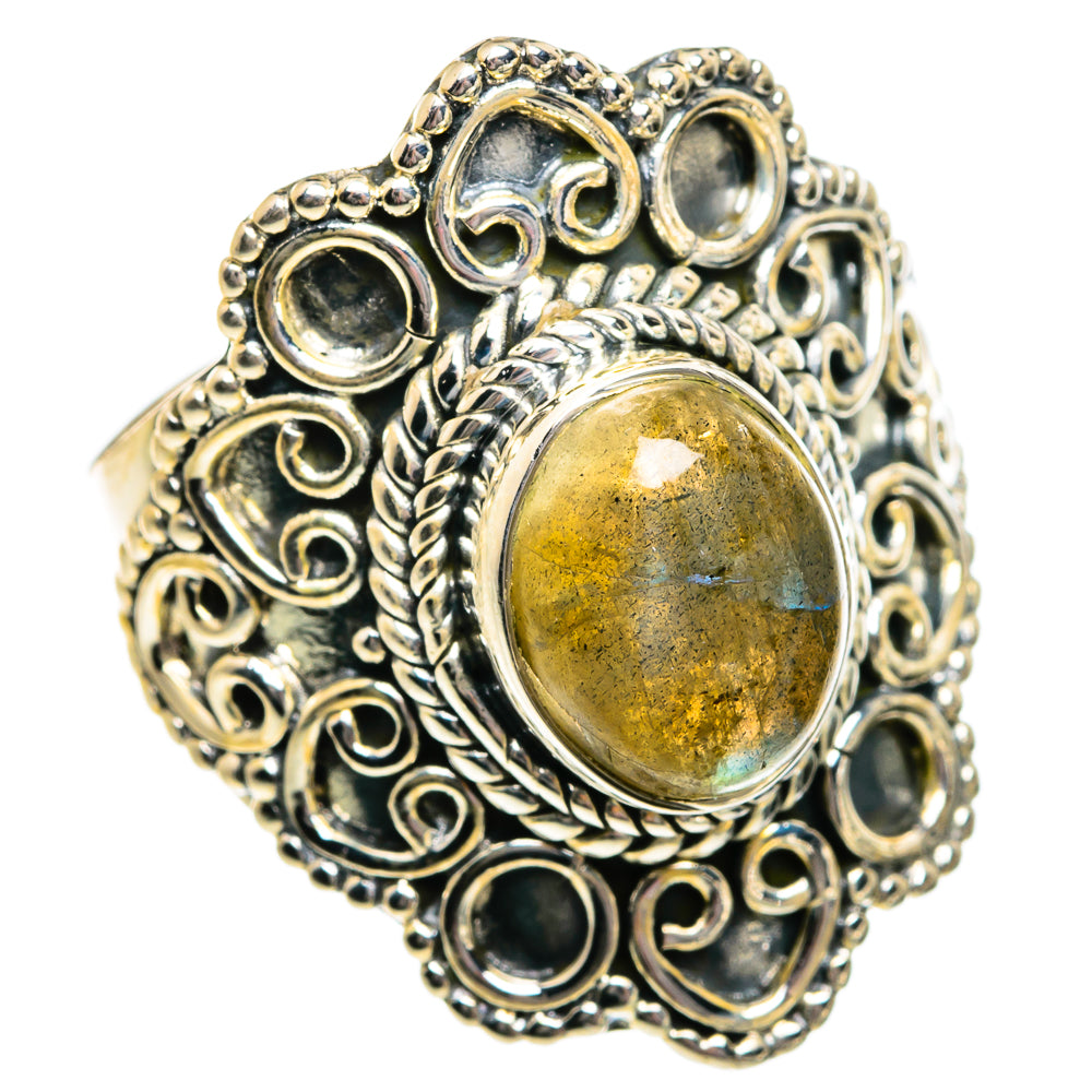 Labradorite Rings handcrafted by Ana Silver Co - RING81015
