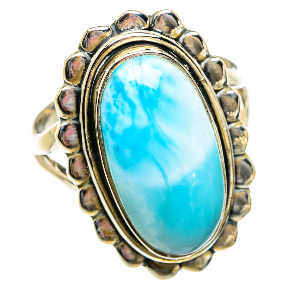 Larimar Rings handcrafted by Ana Silver Co - RING81019