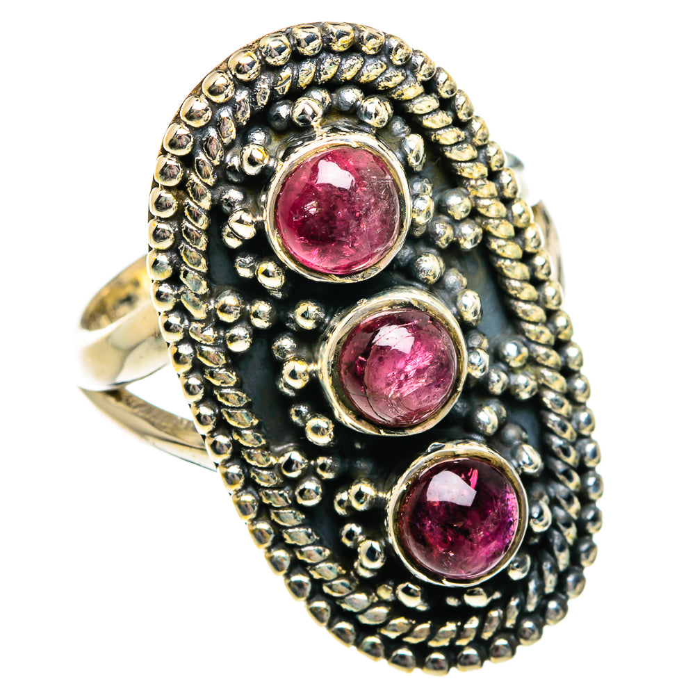 Pink Tourmaline Rings handcrafted by Ana Silver Co - RING81033