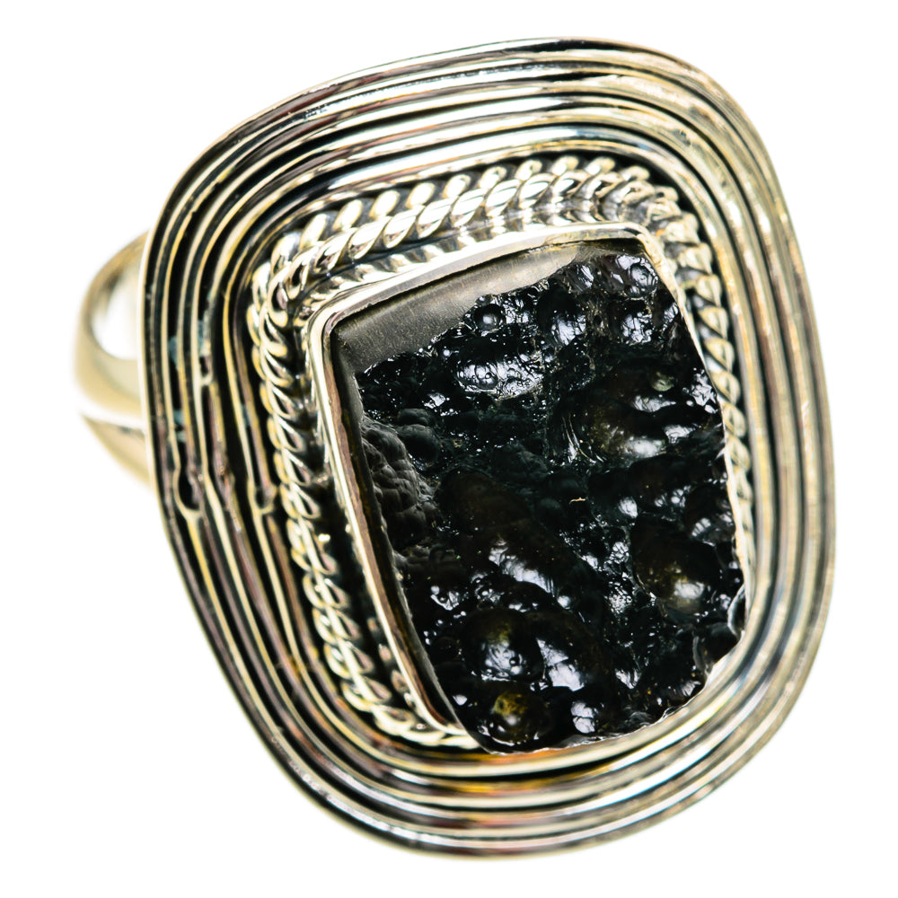 Tektite Rings handcrafted by Ana Silver Co - RING81036 - Photo 2