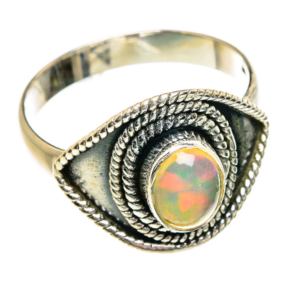 Ethiopian Opal Rings handcrafted by Ana Silver Co - RING81044