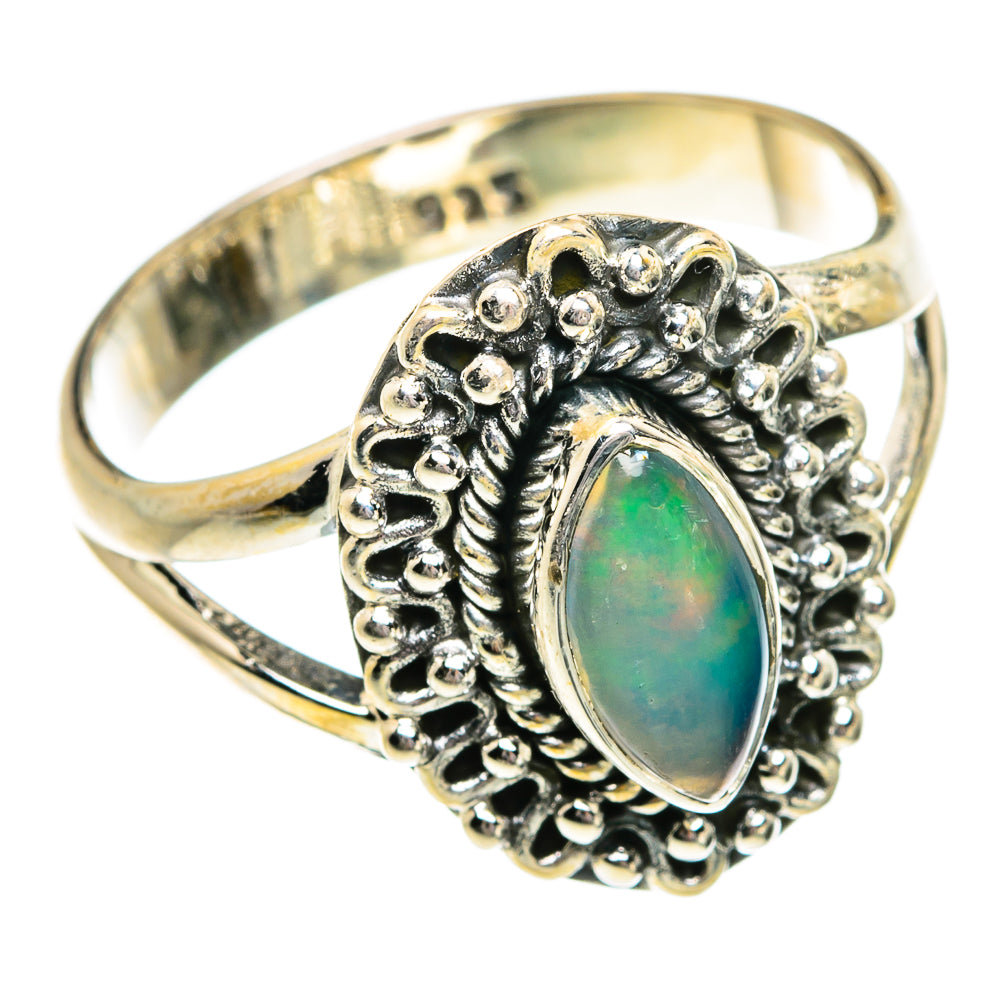 Ethiopian Opal Rings handcrafted by Ana Silver Co - RING81045