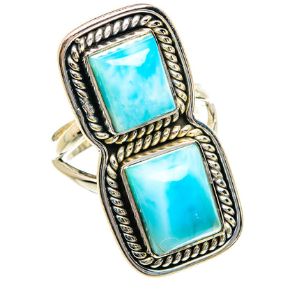 Larimar Rings handcrafted by Ana Silver Co - RING81053