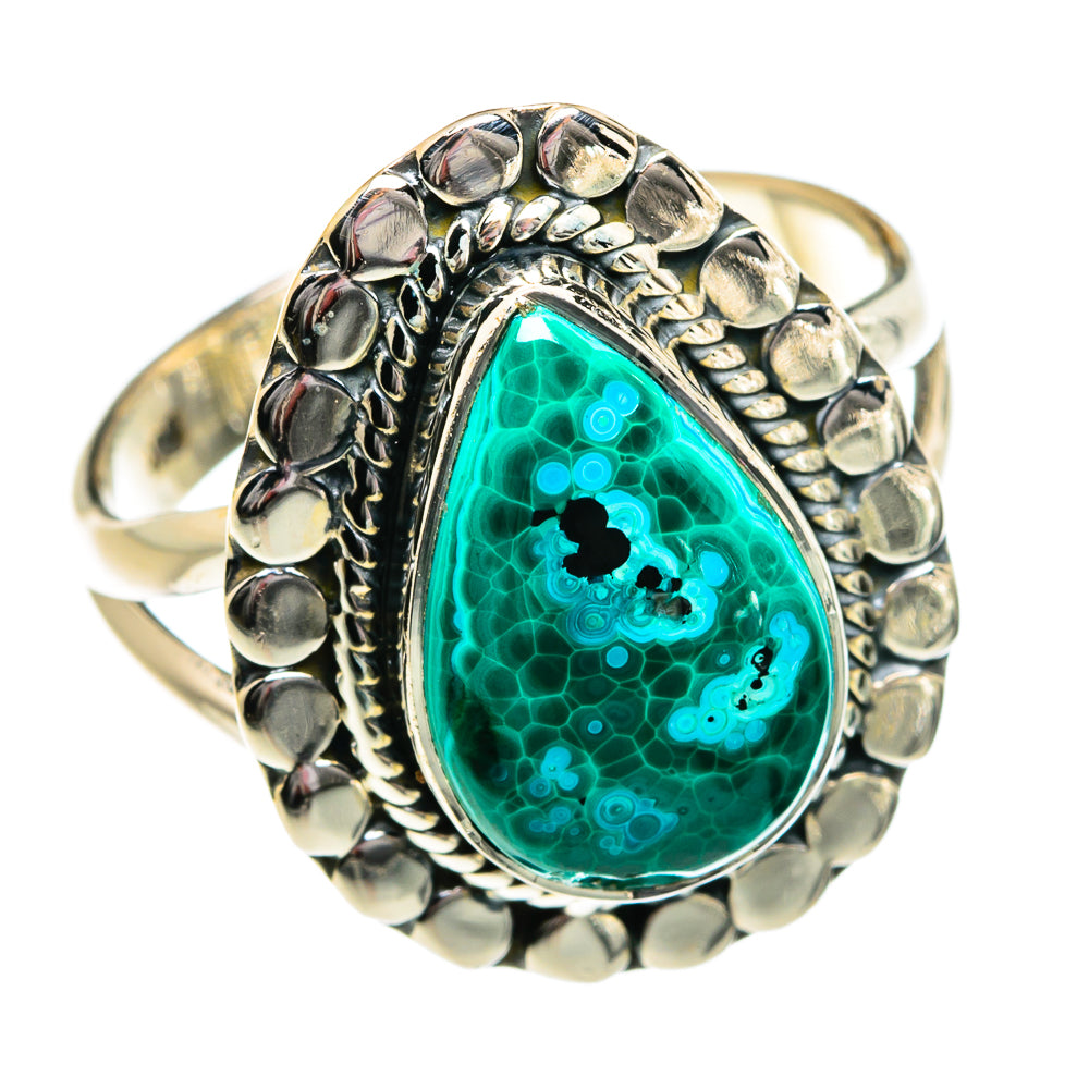 Chrysocolla Rings handcrafted by Ana Silver Co - RING81057