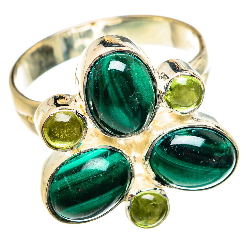 Malachite Rings handcrafted by Ana Silver Co - RING81059