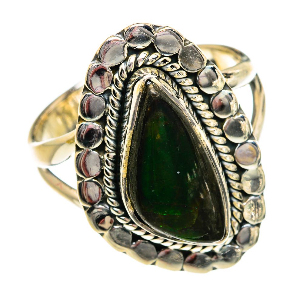 Ammolite Rings handcrafted by Ana Silver Co - RING81060