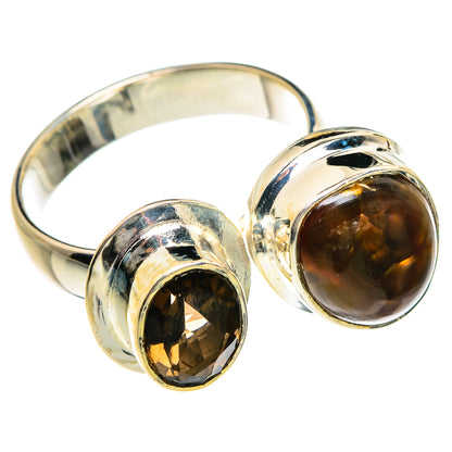 Mexican Fire Agate Rings handcrafted by Ana Silver Co - RING81062