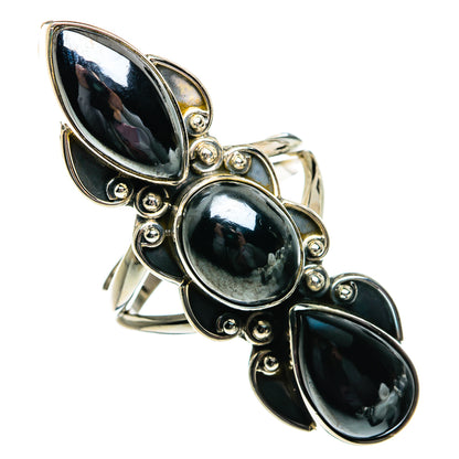 Hematite Rings handcrafted by Ana Silver Co - RING81075