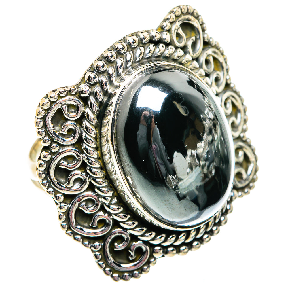 Hematite Rings handcrafted by Ana Silver Co - RING81076