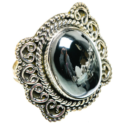 Hematite Rings handcrafted by Ana Silver Co - RING81076