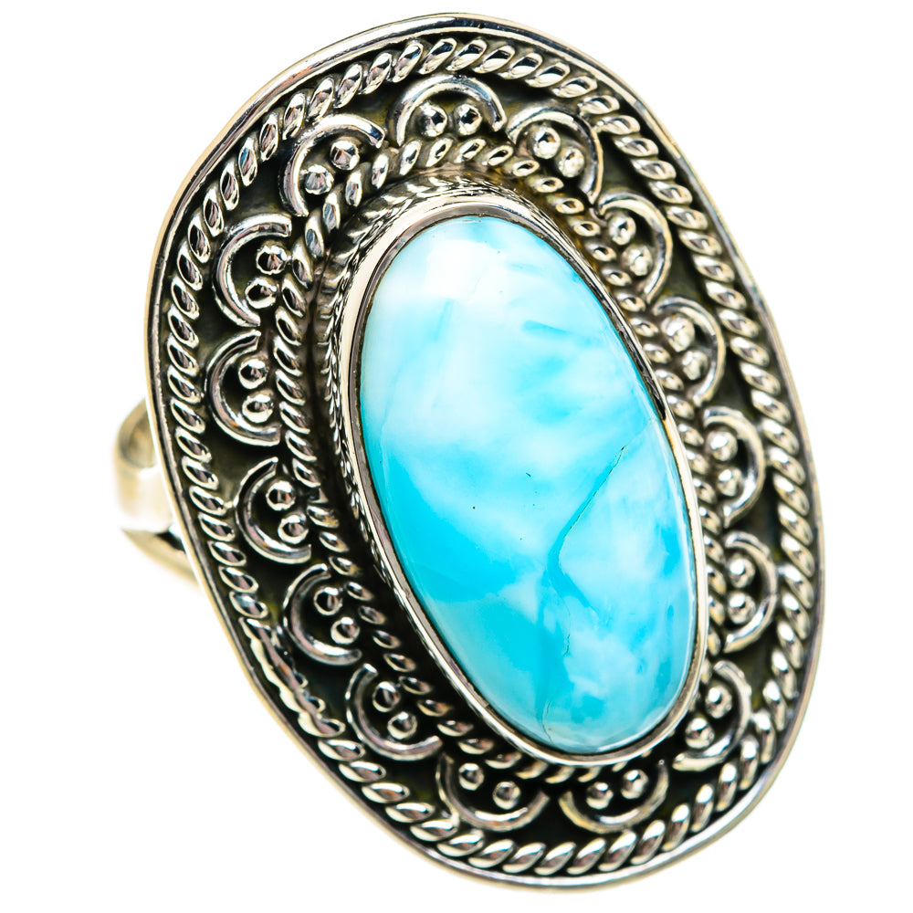 Larimar Rings handcrafted by Ana Silver Co - RING81081