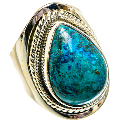 Chrysocolla Rings handcrafted by Ana Silver Co - RING81084