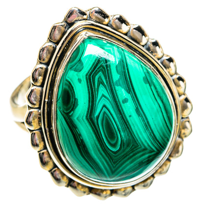 Malachite Rings handcrafted by Ana Silver Co - RING81087