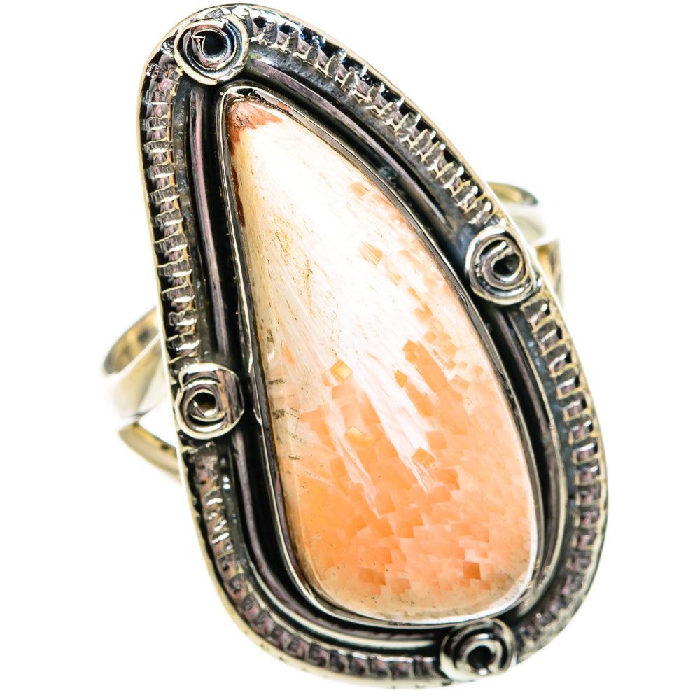 Scolecite Rings handcrafted by Ana Silver Co - RING81091