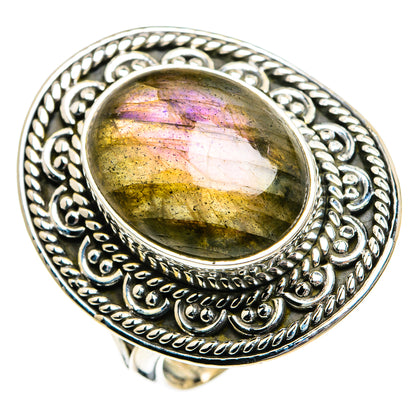 Labradorite Rings handcrafted by Ana Silver Co - RING81097
