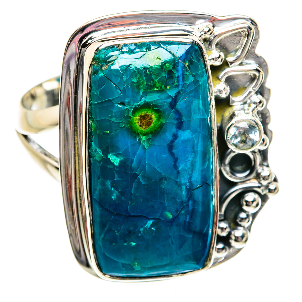 Chrysocolla Rings handcrafted by Ana Silver Co - RING81106
