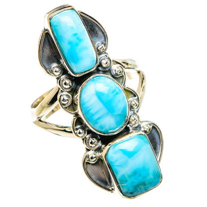 Larimar Rings handcrafted by Ana Silver Co - RING81111
