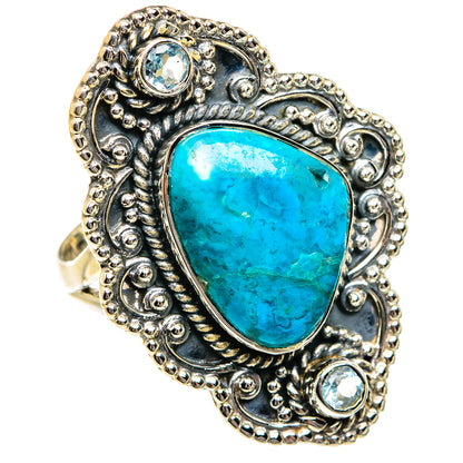 Chrysocolla Rings handcrafted by Ana Silver Co - RING81112