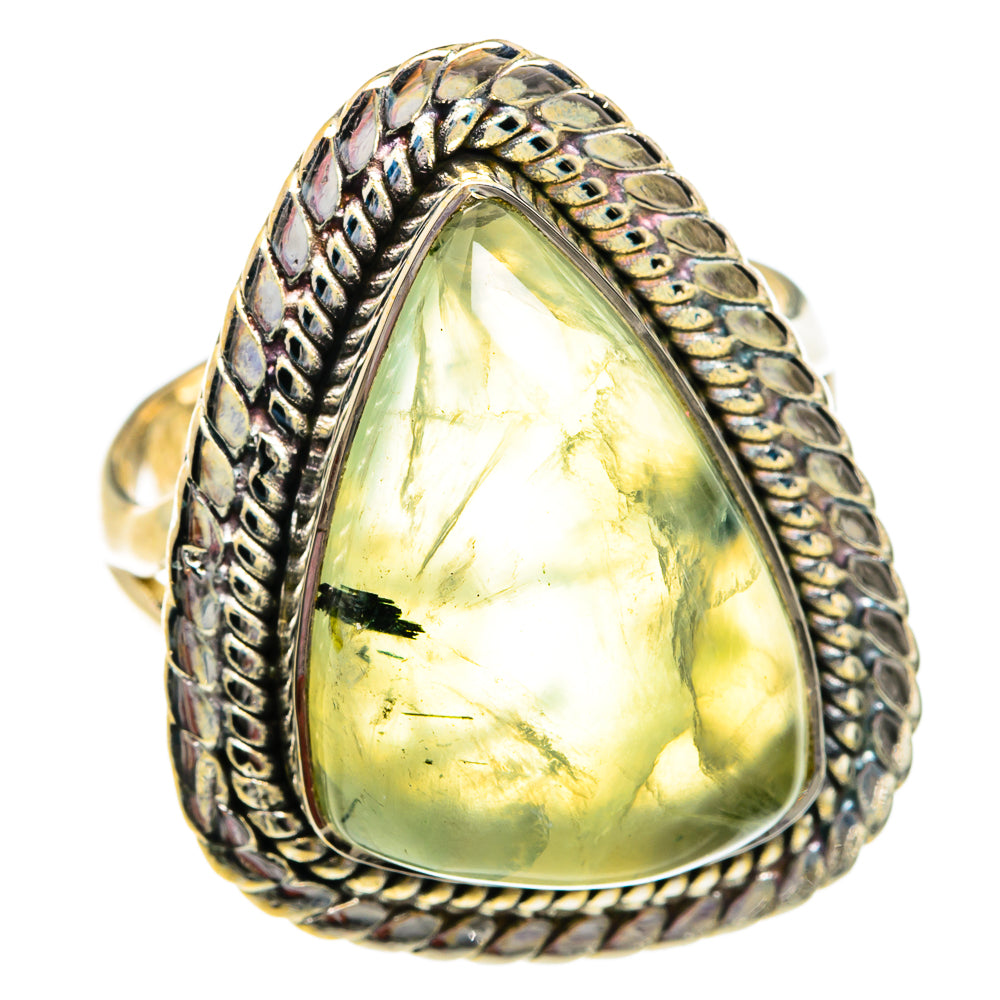 Prehnite Rings handcrafted by Ana Silver Co - RING81118