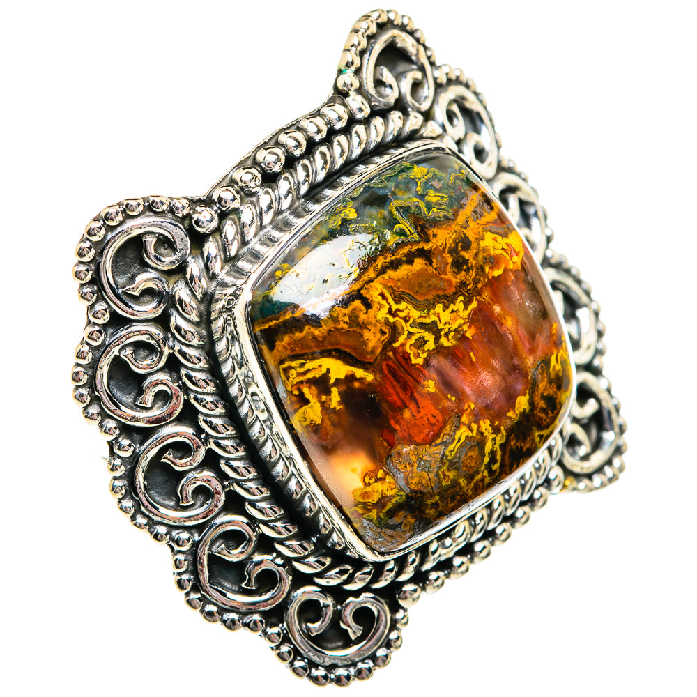 Moroccan Agate Rings handcrafted by Ana Silver Co - RING81120