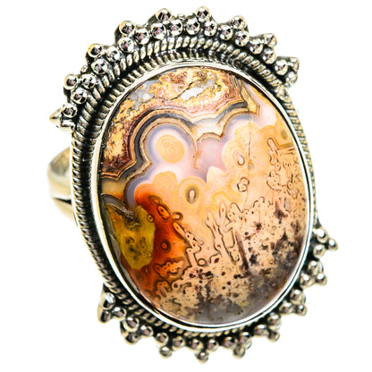 Laguna Lace Agate Rings handcrafted by Ana Silver Co - RING81121