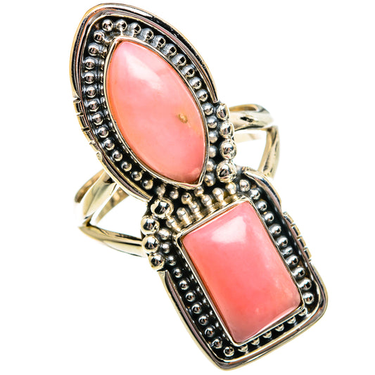 Pink Opal Rings handcrafted by Ana Silver Co - RING81124