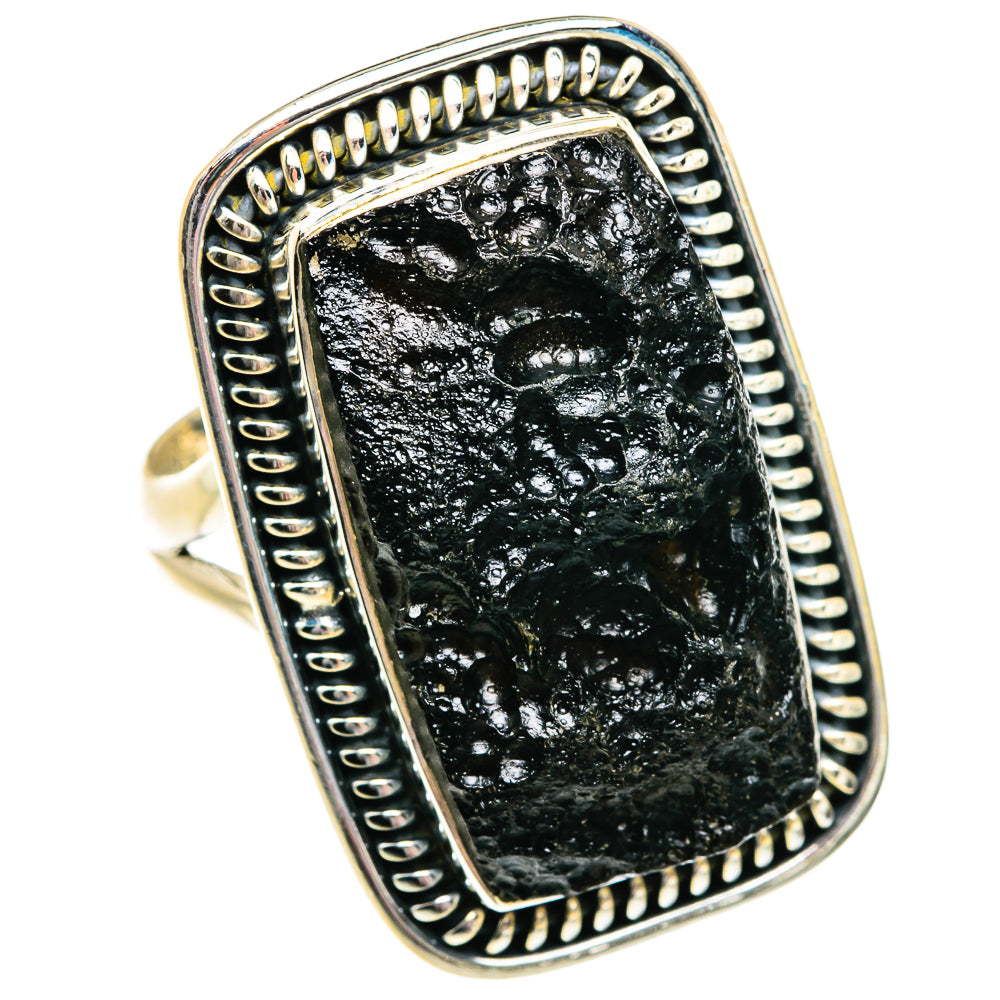 Tektite Rings handcrafted by Ana Silver Co - RING81128