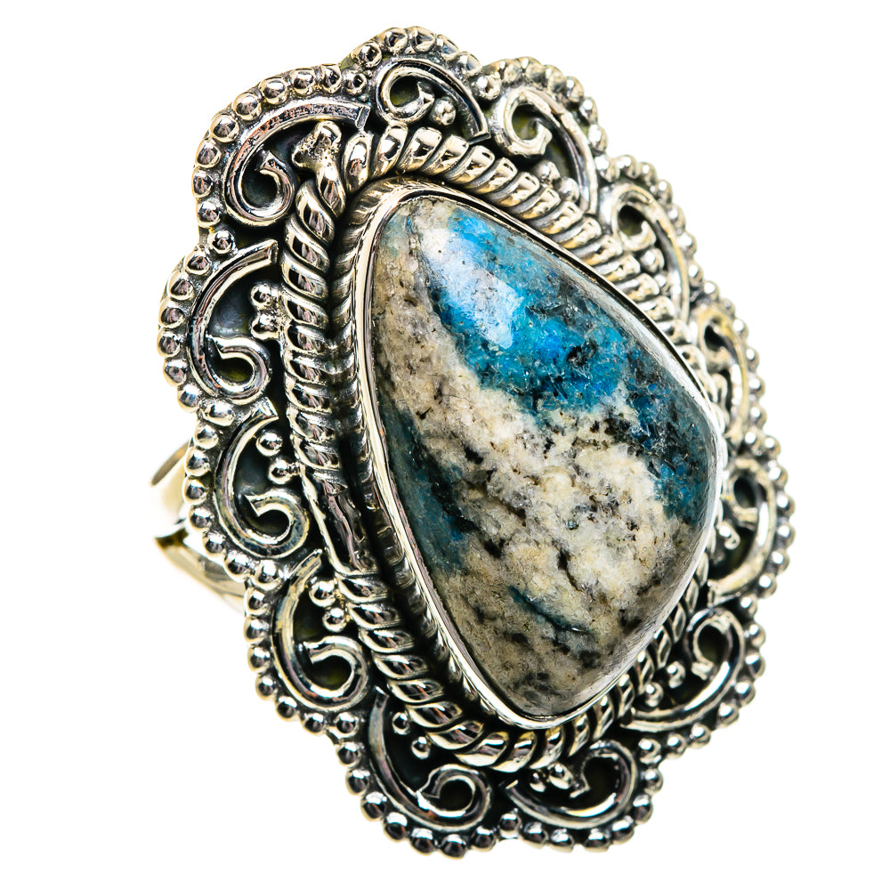 K2 Blue Azurite Rings handcrafted by Ana Silver Co - RING81140 - Photo 2