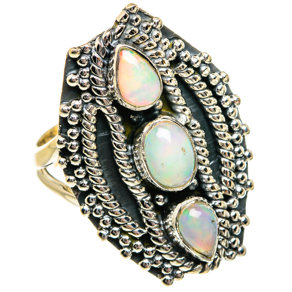 Ethiopian Opal Rings handcrafted by Ana Silver Co - RING81164