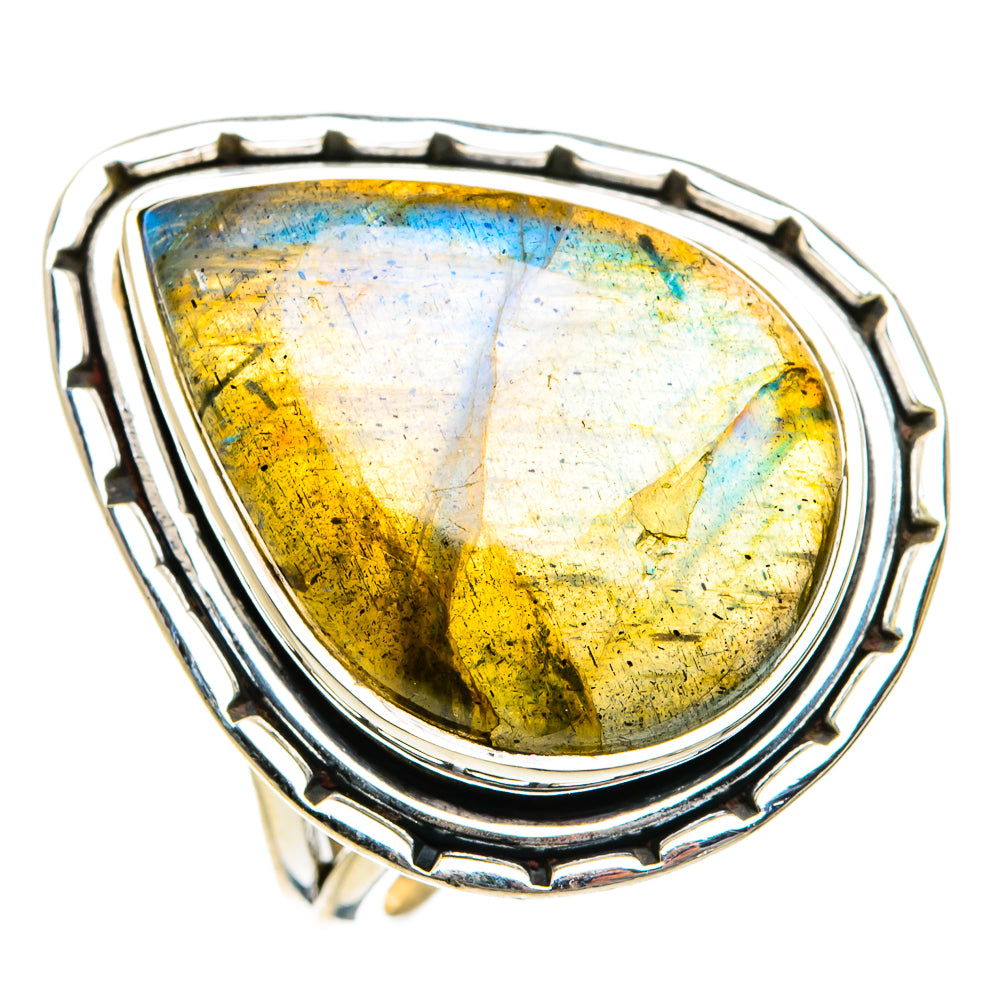 Labradorite Rings handcrafted by Ana Silver Co - RING81166
