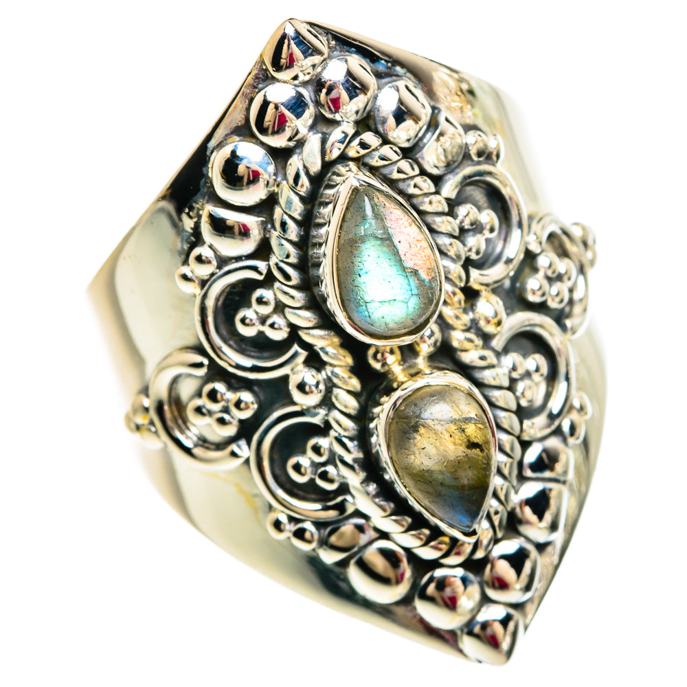 Labradorite Rings handcrafted by Ana Silver Co - RING81171