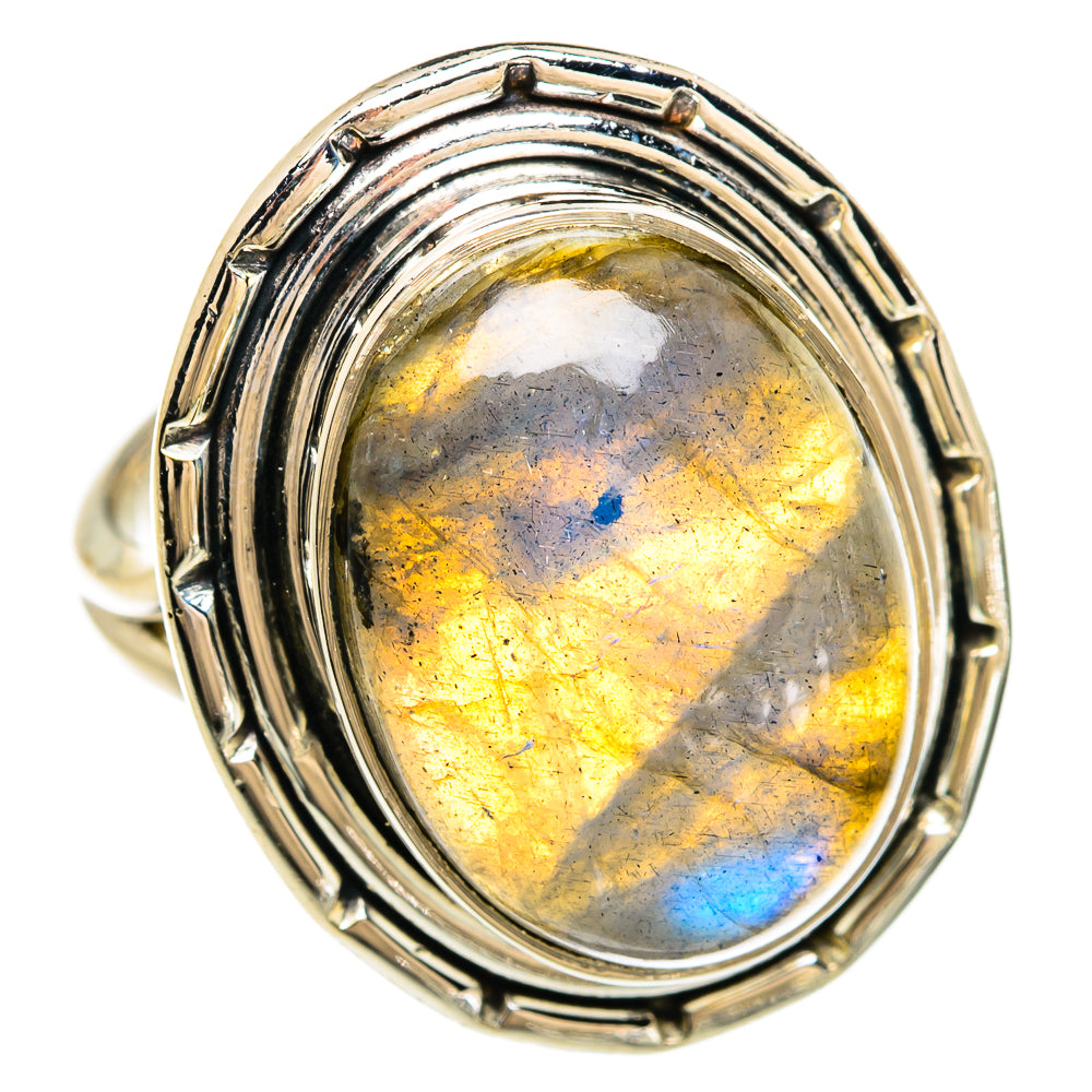 Labradorite Rings handcrafted by Ana Silver Co - RING81176