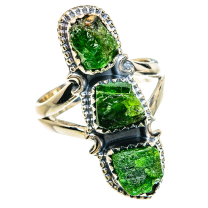 Chrome Diopside Rings handcrafted by Ana Silver Co - RING81181