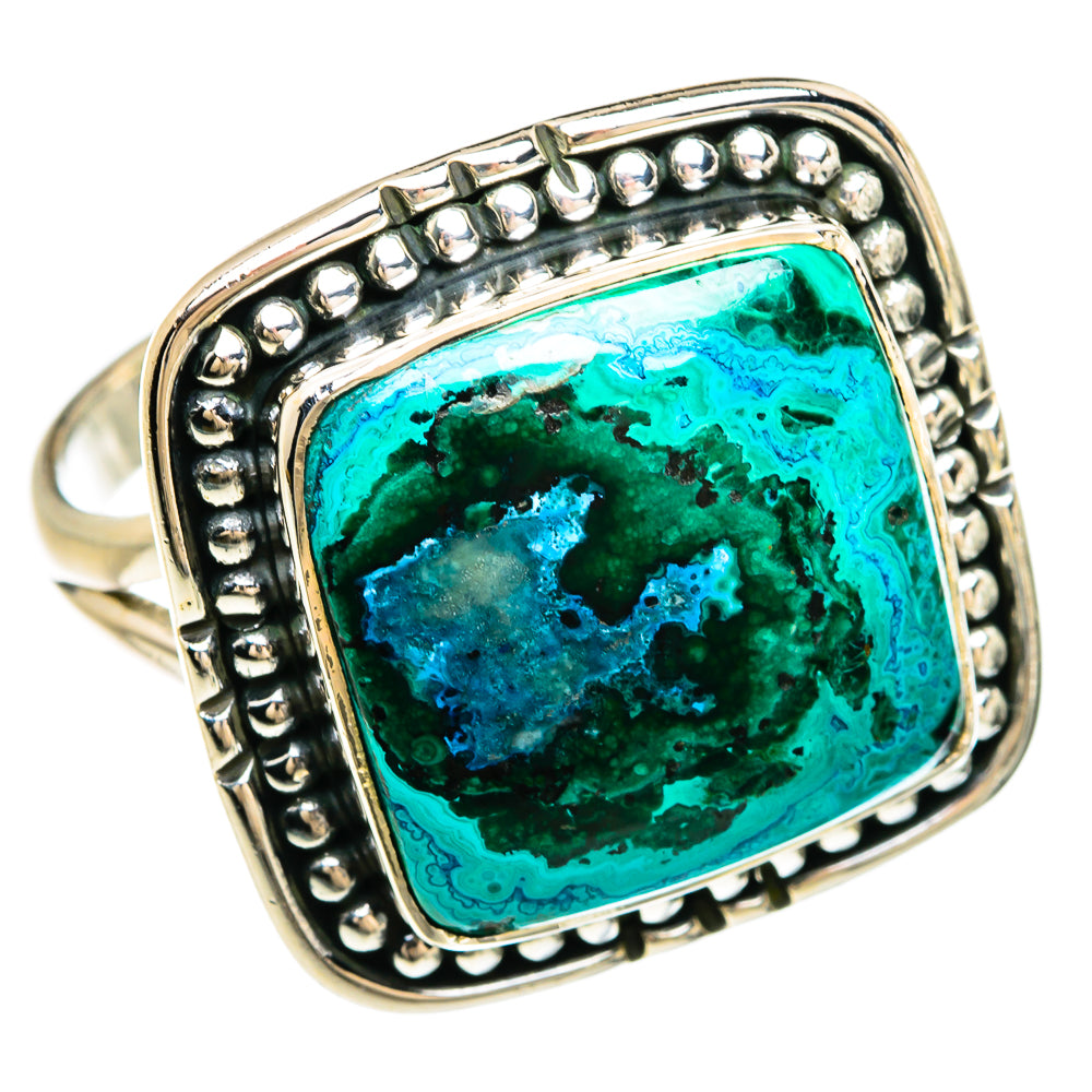Chrysocolla Rings handcrafted by Ana Silver Co - RING81182
