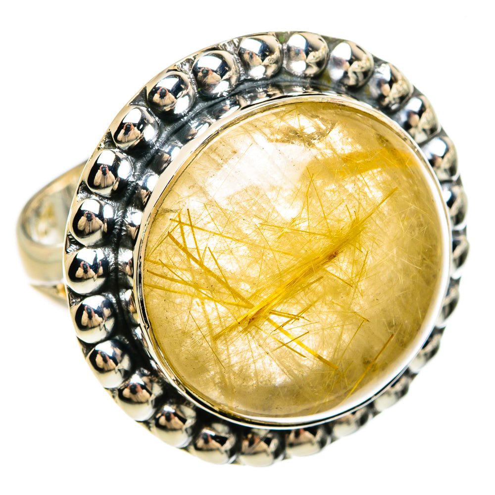 Rutilated Quartz Rings handcrafted by Ana Silver Co - RING81192